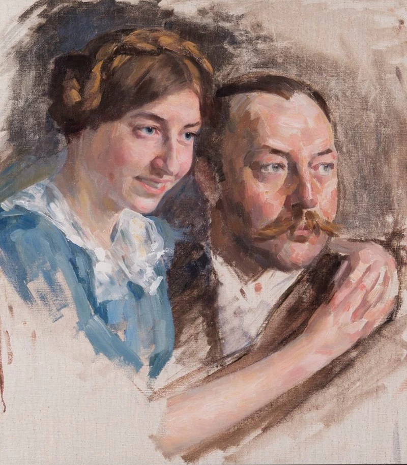 Studio per un ritratto di Mr. Schnock e la figlia Hanni